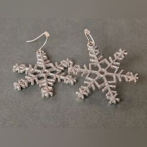 Snow  Silver Flake Errings